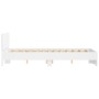 White bed frame with headboard 120x200 cm by , Beds and slatted bases - Ref: Foro24-3207490, Price: 215,42 €, Discount: %