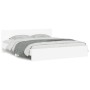 Bed frame with headboard and white LED lights 200x200 cm by , Beds and slatted bases - Ref: Foro24-3207581, Price: 224,54 €, ...