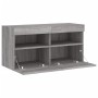 Wandmontierter TV-Schrank mit LED-Leuchten Sonomagrau 80x30x40 cm von , TV-Möbel - Ref: Foro24-837207, Preis: 59,24 €, Rabatt: %