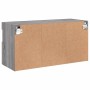 Wandmontierter TV-Schrank mit LED-Leuchten Sonomagrau 80x30x40 cm von , TV-Möbel - Ref: Foro24-837207, Preis: 59,24 €, Rabatt: %