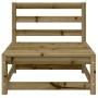 Garden sofa without armrests impregnated pine wood 70x70x67 cm by , Modular outdoor sofas - Ref: Foro24-837920, Price: 52,15 ...