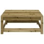 Garden sofa with footrest 2 seater impregnated pine wood by , Modular outdoor sofas - Ref: Foro24-837976, Price: 177,45 €, Di...