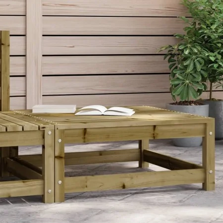 Taburete de jardín madera de pino impregnada 70x70x30 cm de , Sofás modulares de exterior - Ref: Foro24-837941, Precio: 57,39...