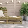 Taburete de jardín madera de pino impregnada 70x70x30 cm de , Sofás modulares de exterior - Ref: Foro24-837941, Precio: 57,39...