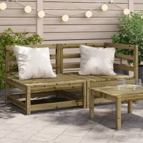 2-seater garden sofa impregnated pine wood by , Modular outdoor sofas - Ref: Foro24-837948, Price: 120,53 €, Discount: %