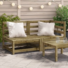 2-Sitzer-Gartensofa aus imprägniertem Kiefernholz von , Modulare Sofas für den Außenbereich - Ref: Foro24-837948, Preis: 122,...