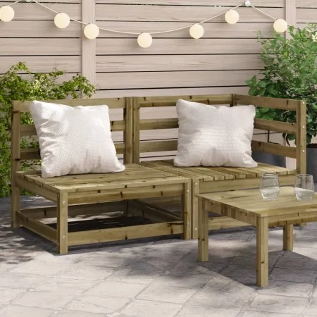 2-Sitzer-Gartensofa aus imprägniertem Kiefernholz von , Modulare Sofas für den Außenbereich - Ref: Foro24-837948, Preis: 120,...