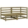 2-Sitzer-Gartensofa aus imprägniertem Kiefernholz von , Modulare Sofas für den Außenbereich - Ref: Foro24-837948, Preis: 120,...