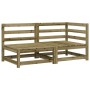 2-Sitzer-Gartensofa aus imprägniertem Kiefernholz von , Modulare Sofas für den Außenbereich - Ref: Foro24-837948, Preis: 122,...