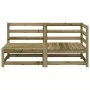 2-Sitzer-Gartensofa aus imprägniertem Kiefernholz von , Modulare Sofas für den Außenbereich - Ref: Foro24-837948, Preis: 120,...