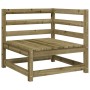 2-Sitzer-Gartensofa aus imprägniertem Kiefernholz von , Modulare Sofas für den Außenbereich - Ref: Foro24-837948, Preis: 122,...