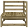 2-Sitzer-Gartensofa aus imprägniertem Kiefernholz von , Modulare Sofas für den Außenbereich - Ref: Foro24-837948, Preis: 122,...