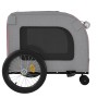 Haustier-Fahrradanhänger, Eisen-Oxford-Stoff, Rot, Grau von , Kinderwagen für Haustiere - Ref: Foro24-93859, Preis: 112,65 €,...