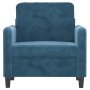 Blue velvet armchair 60 cm by , Sofas - Ref: Foro24-359431, Price: 174,30 €, Discount: %