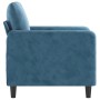 Blue velvet armchair 60 cm by , Sofas - Ref: Foro24-359431, Price: 174,30 €, Discount: %