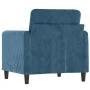 Blue velvet armchair 60 cm by , Sofas - Ref: Foro24-359431, Price: 170,94 €, Discount: %