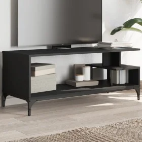 TV-Schrank aus Holzwerkstoff und schwarzem Stahl, 102 x 40 x 41 cm von , TV-Möbel - Ref: Foro24-842411, Preis: 52,34 €, Rabat...