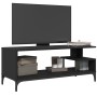 TV-Schrank aus Holzwerkstoff und schwarzem Stahl, 102 x 40 x 41 cm von , TV-Möbel - Ref: Foro24-842411, Preis: 53,01 €, Rabat...