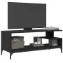 TV-Schrank aus Holzwerkstoff und schwarzem Stahl, 102 x 40 x 41 cm von , TV-Möbel - Ref: Foro24-842411, Preis: 52,34 €, Rabat...