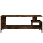 TV-Schrank aus Holzwerkstoff und schwarzem Stahl, 102 x 40 x 41 cm von , TV-Möbel - Ref: Foro24-842413, Preis: 54,05 €, Rabat...