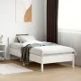 Bettgestell mit Kopfteil aus weißem Kiefernholz, 75 x 190 cm von , Betten und Lattenroste - Ref: Foro24-842627, Preis: 87,45 ...