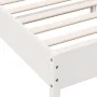 Bettgestell mit Kopfteil aus weißem Kiefernholz, 75 x 190 cm von , Betten und Lattenroste - Ref: Foro24-842627, Preis: 87,45 ...