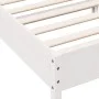 White pine wood bed frame with headboard 90x200 cm by , Beds and slatted bases - Ref: Foro24-842619, Price: 96,69 €, Discount: %