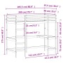 Loft bed with solid pine wood desk in brown 90x200 cm by , Beds and slatted bases - Ref: Foro24-842853, Price: 278,58 €, Disc...