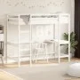 Loft bed with solid white pine wood desk 90x200 cm by , Beds and slatted bases - Ref: Foro24-842851, Price: 277,15 €, Discoun...