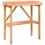 Mesa para plantas con estante madera abeto marrón 78x38x82,5 cm de , Soportes para macetas - Ref: Foro24-156350, Precio: 55,4...