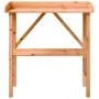 Pflanzentisch mit braunem Tannenholzregal 78x38x82,5 cm von , Topfständer - Ref: Foro24-156350, Preis: 55,42 €, Rabatt: %