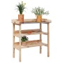 Pflanzentisch mit Regalen aus massivem Tannenholz 78x38x82,5cm von , Topfständer - Ref: Foro24-156352, Preis: 68,45 €, Rabatt: %