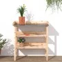 Pflanzentisch mit Regalen aus massivem Tannenholz 78x38x82,5cm von , Topfständer - Ref: Foro24-156352, Preis: 76,29 €, Rabatt: %