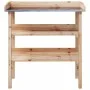 Pflanzentisch mit Regalen aus massivem Tannenholz 78x38x82,5cm von , Topfständer - Ref: Foro24-156352, Preis: 76,29 €, Rabatt: %