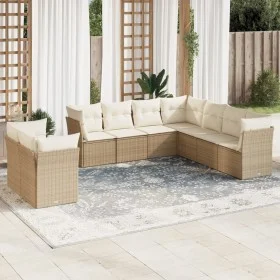 9-piece garden sofa set with beige synthetic rattan cushions by , Garden sets - Ref: Foro24-3217838, Price: 643,43 €, Discoun...