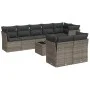 9-teiliges Gartenmöbel-Set und graue synthetische Rattankissen von , Gartensets - Ref: Foro24-3217920, Preis: 539,59 €, Rabat...