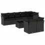 8-piece garden sofa set and black synthetic rattan cushions by , Garden sets - Ref: Foro24-3217915, Price: 601,10 €, Discount: %