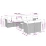 8-teiliges Gartensofa-Set und schwarze synthetische Rattankissen von , Gartensets - Ref: Foro24-3217915, Preis: 577,17 €, Rab...