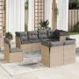Garden sofa set with beige cushions 8 pcs PE rattan by , Garden sets - Ref: Foro24-3217929, Price: 505,28 €, Discount: %