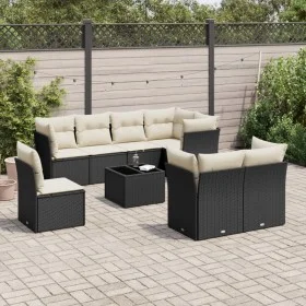 8-piece garden sofa set and black synthetic rattan cushions by , Garden sets - Ref: Foro24-3217936, Price: 565,31 €, Discount: %