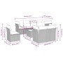 8-teiliges Gartensofa-Set und schwarze synthetische Rattankissen von , Gartensets - Ref: Foro24-3217936, Preis: 515,64 €, Rab...