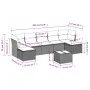 Gartensofa-Set mit beigen Kissen 8 Stück PE-Rattan von , Gartensets - Ref: Foro24-3218039, Preis: 453,70 €, Rabatt: %
