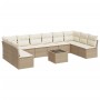 11-piece garden sofa set with beige synthetic rattan cushions by , Garden sets - Ref: Foro24-3218098, Price: 648,34 €, Discou...