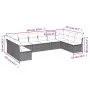 Garden sofa set 10 pieces with black synthetic rattan cushions by , Garden sets - Ref: Foro24-3218085, Price: 588,31 €, Disco...