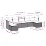 7-piece garden dining set and black synthetic rattan cushions by , Garden sets - Ref: Foro24-3218026, Price: 384,94 €, Discou...