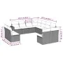 11-piece garden sofa set with beige synthetic rattan cushions by , Garden sets - Ref: Foro24-3219119, Price: 661,92 €, Discou...