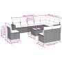 11-piece garden sofa set and gray synthetic rattan cushions by , Garden sets - Ref: Foro24-3219110, Price: 627,57 €, Discount: %