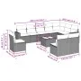 11-piece garden sofa set and gray synthetic rattan cushions by , Garden sets - Ref: Foro24-3219110, Price: 628,87 €, Discount: %