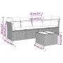 Gartensofa-Set mit Kissen, 5-teilig, beiges synthetisches Rattan von , Gartensets - Ref: Foro24-3217239, Preis: 288,50 €, Rab...
