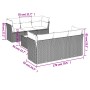 7-piece garden sofa set and beige synthetic rattan cushions by , Garden sets - Ref: Foro24-3217258, Price: 470,33 €, Discount: %